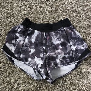 floral exercise shorts
